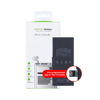 Bild von For iPhone 11 Battery With Tag-On Flex 616-00640 - 3110 mAh