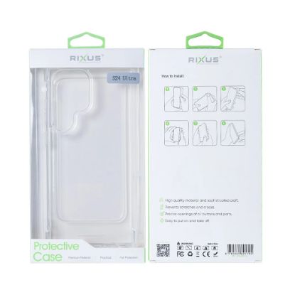 Bild von Rixus Anti-Burst Case Samsung Galaxy S24 Ultra - Transparent