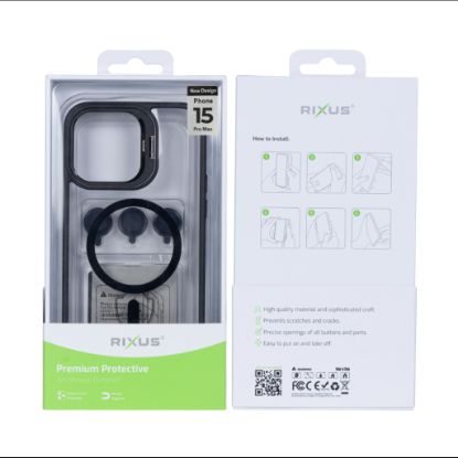 Bild von Rixus Classic 03 Case With MagSafe For iPhone 15 Pro Max Black