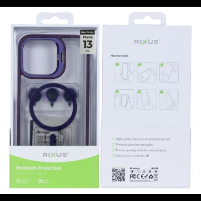 Bild von Rixus Classic 03 Case With MagSafe For iPhone 13 Pro Deep Purple