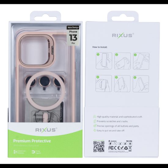 Bild von Rixus Classic 03 Case With MagSafe For iPhone 13 Pro - Light Pink