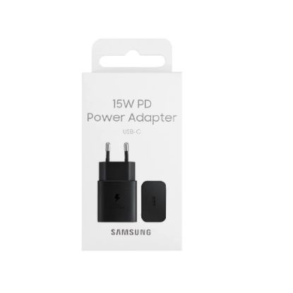 Bild von Samsung 15W USB-C Power Adapter (Without Cable) EP-T1510NBEGEU - Black