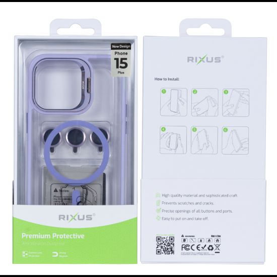 Bild von Rixus Classic 03 Case With MagSafe For iPhone 15 Plus - Light Purple