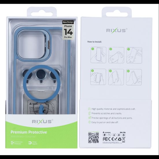 Bild von Rixus Classic 03 Case With MagSafe For iPhone 14 Pro Max Light Blue