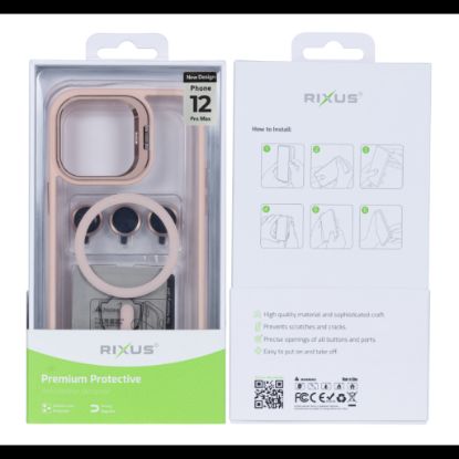 Bild von Rixus Classic 03 Case With MagSafe For iPhone 12 Pro Max Light Pink