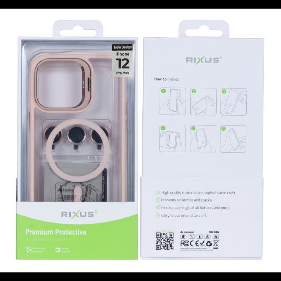 Bild von Rixus Classic 03 Case With MagSafe For iPhone 12 Pro Max Light Pink