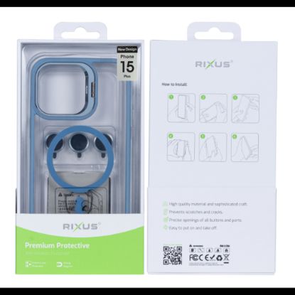 Bild von Rixus Classic 03 Case With MagSafe For iPhone 15 Plus - Light Blue