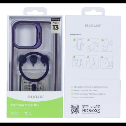 Bild von Rixus Classic 03 Case With MagSafe For iPhone 13 - Deep Purple