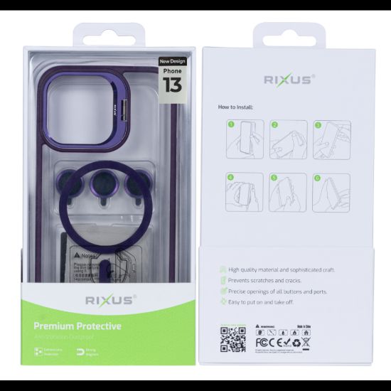 Bild von Rixus Classic 03 Case With MagSafe For iPhone 13 Deep Purple