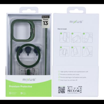 Bild von Rixus Classic 03 Case With MagSafe For iPhone 13 - Dark Green