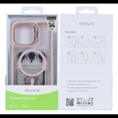 Bild von Rixus Classic 03 Case With MagSafe For iPhone 14 Plus Light Pink