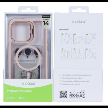 Bild von Rixus Classic 03 Case With MagSafe For iPhone 14 Light Pink