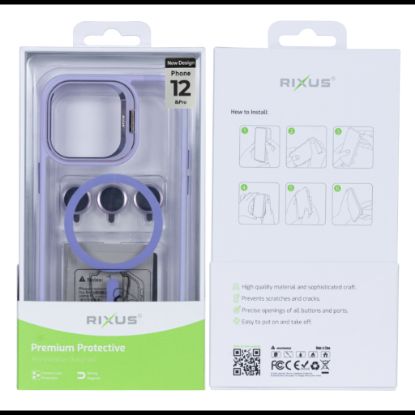 Bild von Rixus Classic 03 Case With MagSafe For iPhone 12, 12 Pro Light Purple