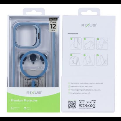 Bild von Rixus Classic 03 Case With MagSafe For iPhone 12/ 12 Pro - Light Blue