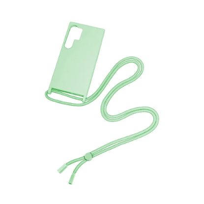 Bild von Rixus For Samsung Galaxy S24 Ultra 5G S928B TPU Necklace Cord Cover Matcha