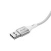 Bild von Rixus RXUC29AL Braided USB-A To Lightning Cable With LED Display 100CM White