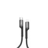 Bild von Rixus RXUC17L Retractable Spring Cable Type-C to Lightning 100CM Black