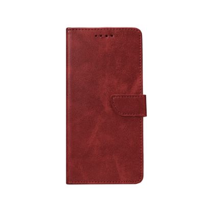 Bild von Rixus Bookcase For Samsung Galaxy S24 S921B Dark Red