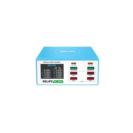 Bild von Relife RL-309A Digital Display 8 Port Charger