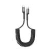 Bild von Rixus RXUC17C Retractable Spring Cable Type-C to Type-C 100CM Black