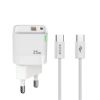 Bild von Rixus RXHC11 25W Wall Charger Kit With USB-C to USB-C Cable 100CM