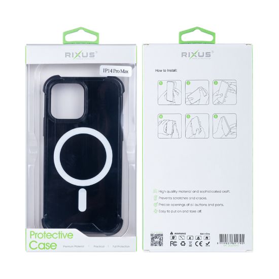 Bild von Rixus Anti-Burst Case With MagSafe For iPhone 14 Pro Max Black