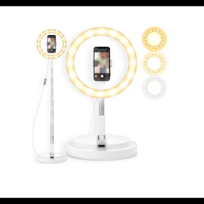 Bild von Rixus RXLG02 Superstar Selfie Ring Light White