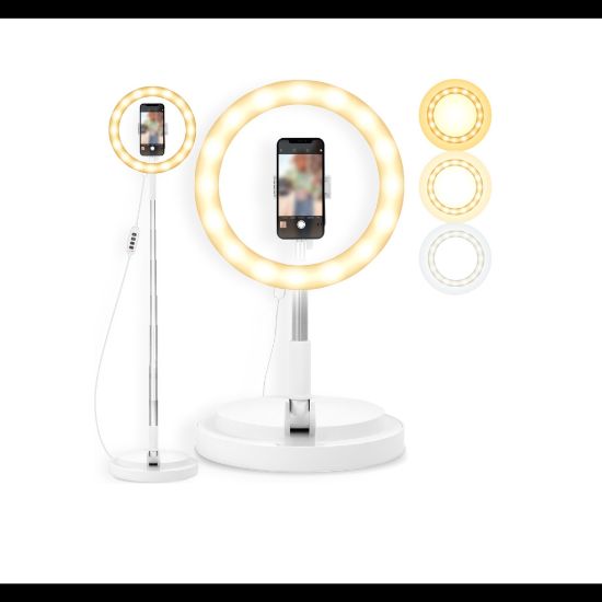 Bild von Rixus RXLG02 Superstar Selfie Ring Light White