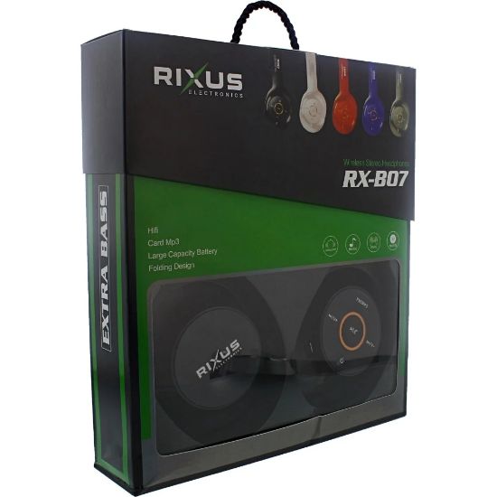 Bild von Rixus RXB07 Wireless Stereo Headphones On-Ear Extra Bass Black