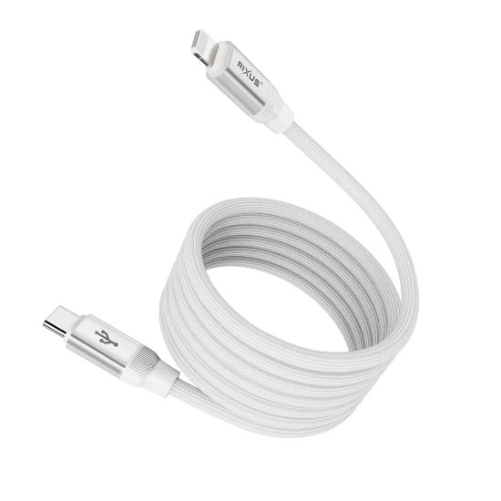 Bild von Rixus RXUC59L Magnetic Charging Cord USB-C To Lightning 100CM 30W White