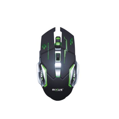 Bild von Rixus RXWM210 Wireless Gaming Mouse G-Pro Black Green