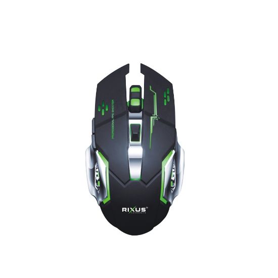 Bild von Rixus RXWM210 Wireless Gaming Mouse G-Pro Black Green