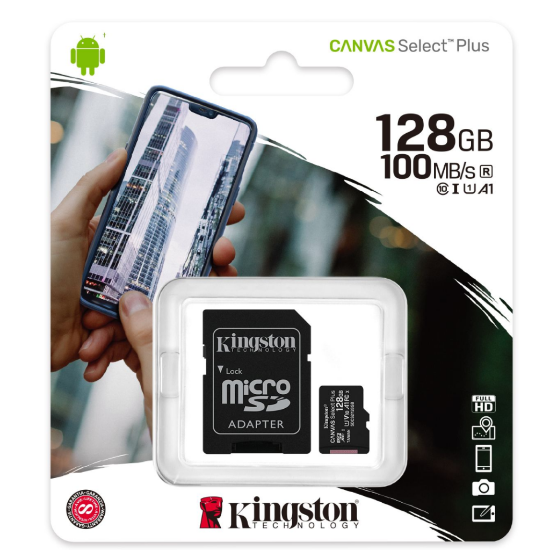 Bild von Kingston Canvas Select Plus microSD Card SDCS2/128GB - Class 10