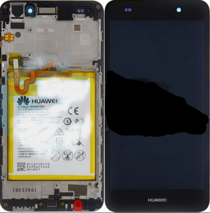 Bild von Huawei Ascend Y6 II (Y6-2) OEM Display Service Part Screen Incl. (97070PBY, 97070PMS) (02350VUG) - Black