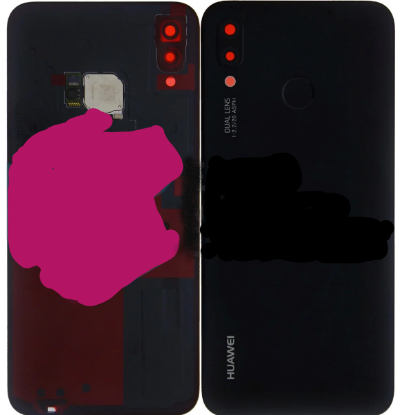 Bild von Huawei P20 Lite (ANE-L21) OEM Service Part Battery cover + Fingerprint - Midnight black 02351VPT