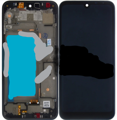 Bild von LG Q60 Display + Digitizer Complete With Frame - Black