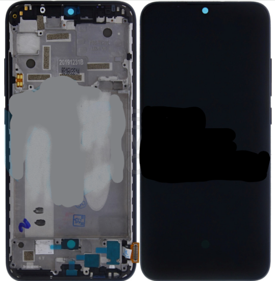 Bild von Xiaomi Mi A3 Display + Digitizer With Frame (5606101260B6) - Black