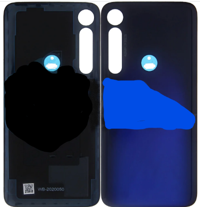 Bild von Motorola Moto G8 Plus Back cover + Adhesive (5S58C15537) - Blue