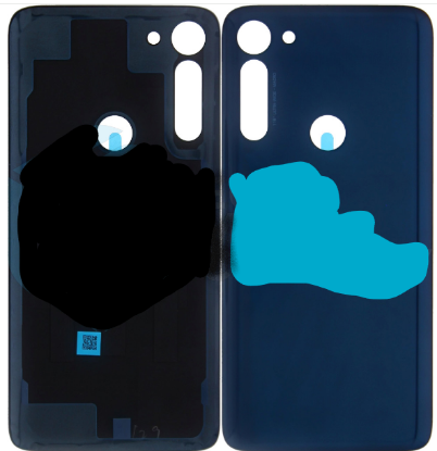 Bild von Motorola Moto G8 Power Back cover + Adhesive (5S58C16146) - Blue