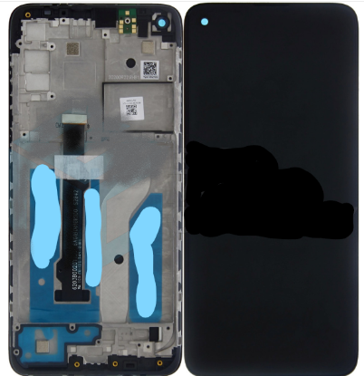 Bild von Motorola Moto G8 Display + Digitizer + Frame (5D68C16383) - Black