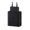 Bild von Samsung Charger 50W 2 ports (USB-C) With Cable Type-C To Type-C Black Service Pack EP-T5020XBEGEU